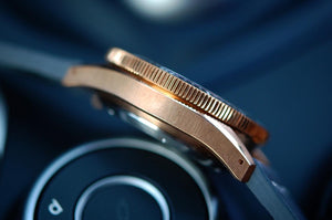 Signum Cero Bronze Forged Carbon dial infused with Lume